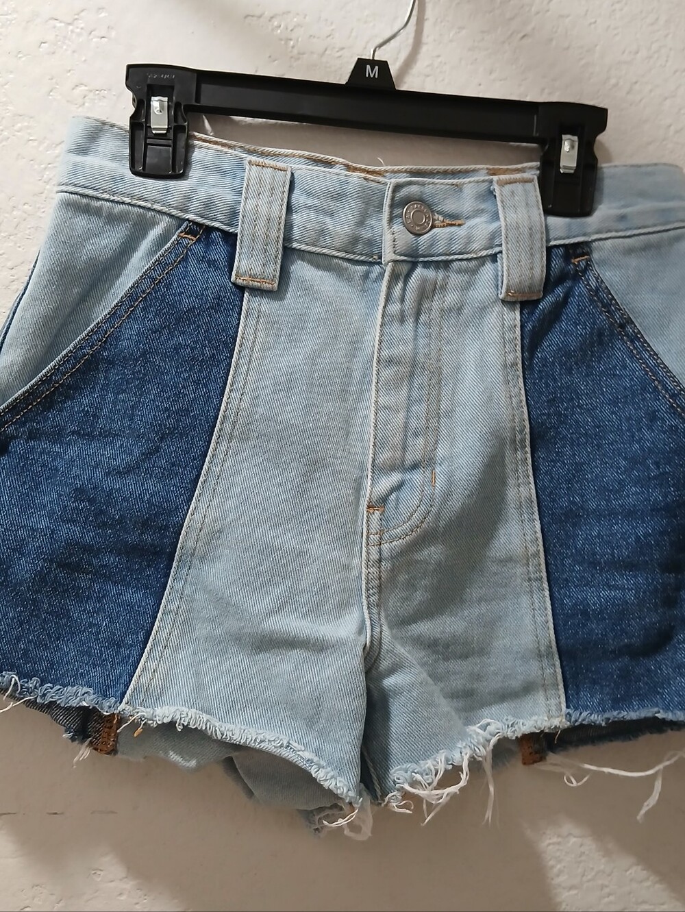 PacSun Light Blue Denim Shorts with Contrast Stitching